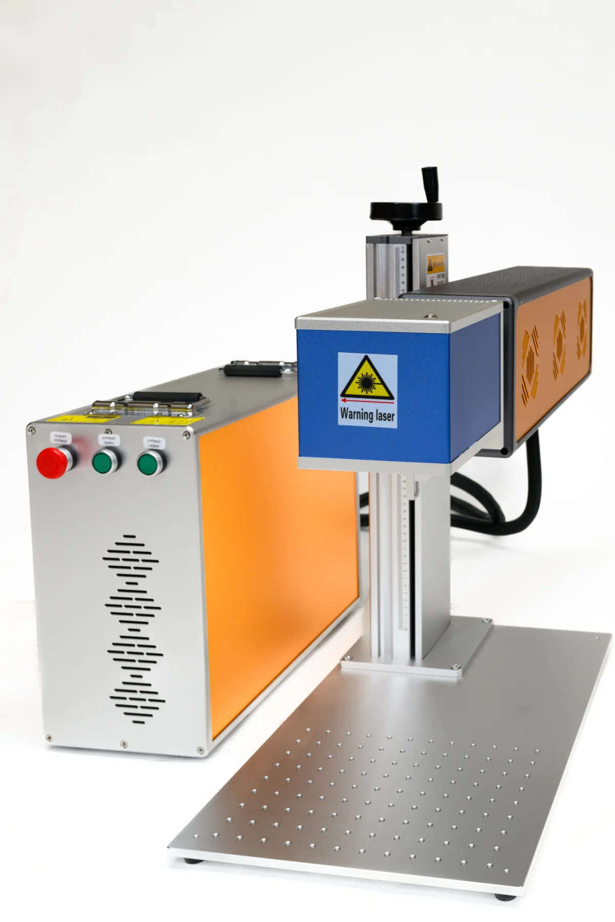 MONOR CO₂ galvo laser 35 W - detail of the machine ready for fast galvo marking
