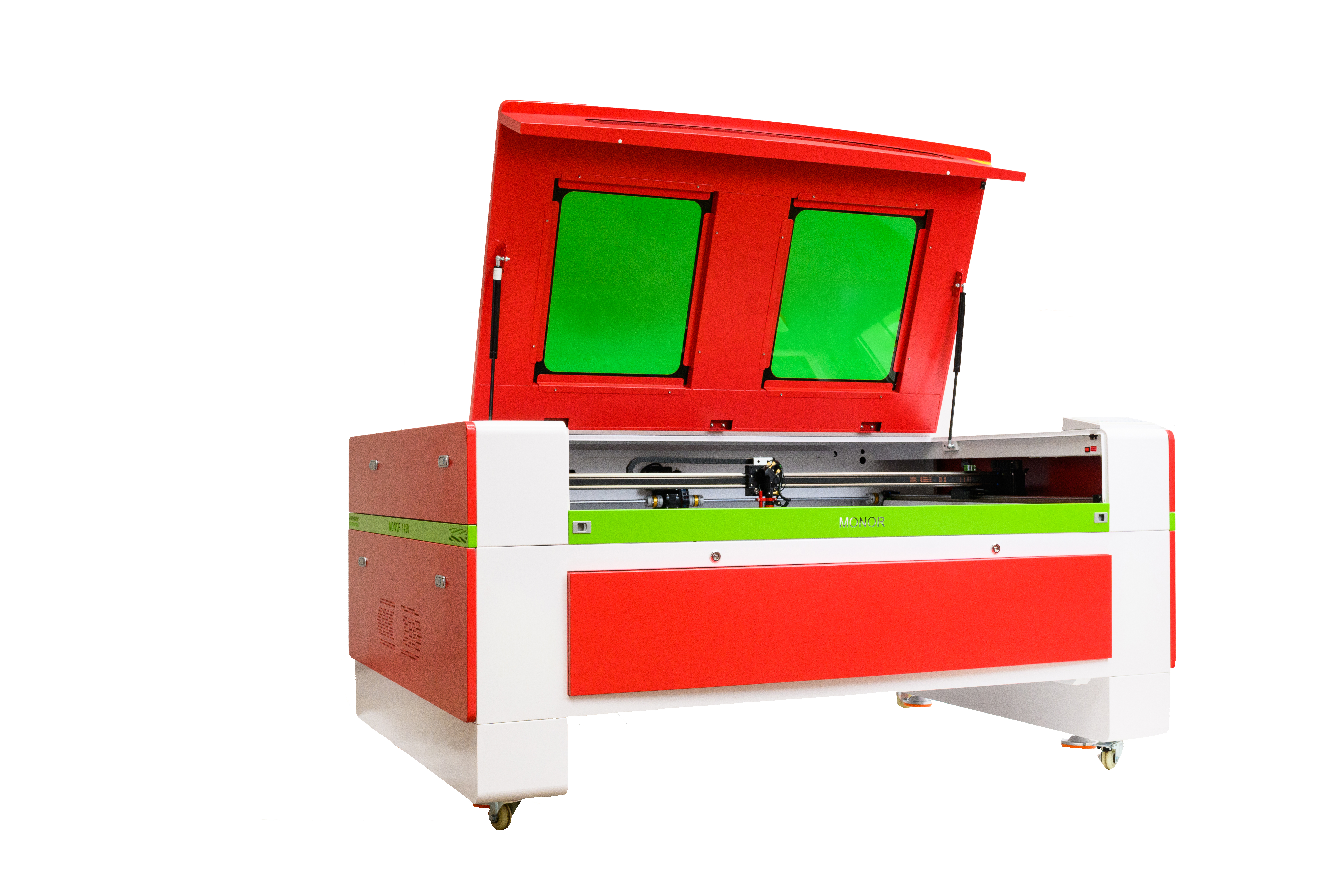 CO2 laser MONOR 1490 boční pohled