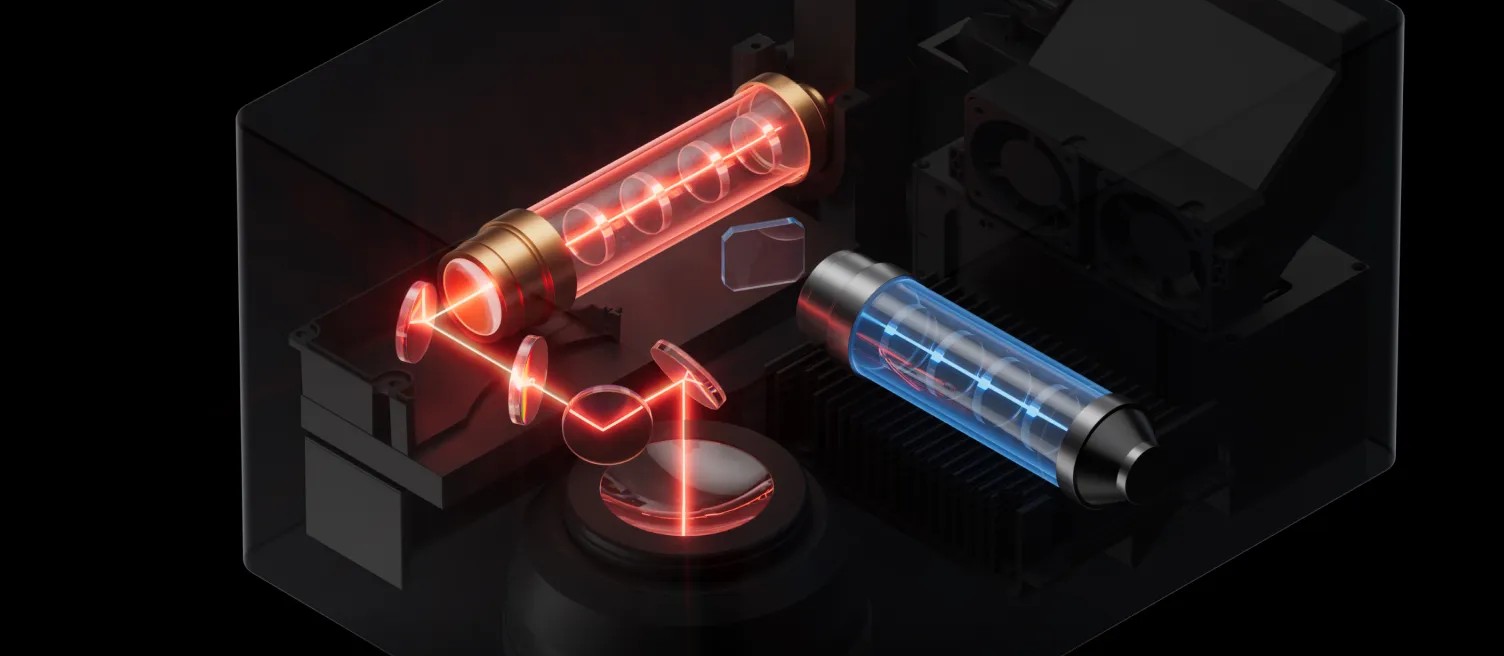 Duálny laser 60W MOPA + 40W dióda