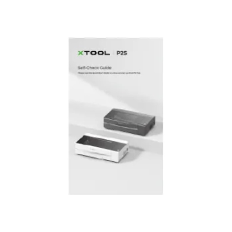 xTool P2S – Self-Check Guide (kontrola stroja)